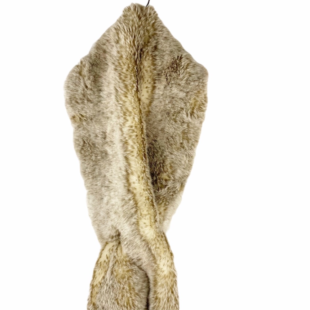 Restoration Hardware Mink Luxe Vegan Fur Scarf - Picture 4 of 9